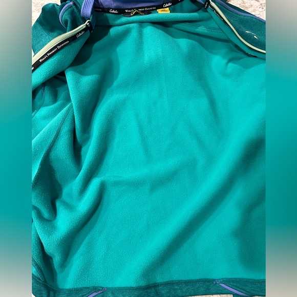 Women’s Cabelas Hoodie Full Zip Hoodie Green Medium - Picture 11 of 11